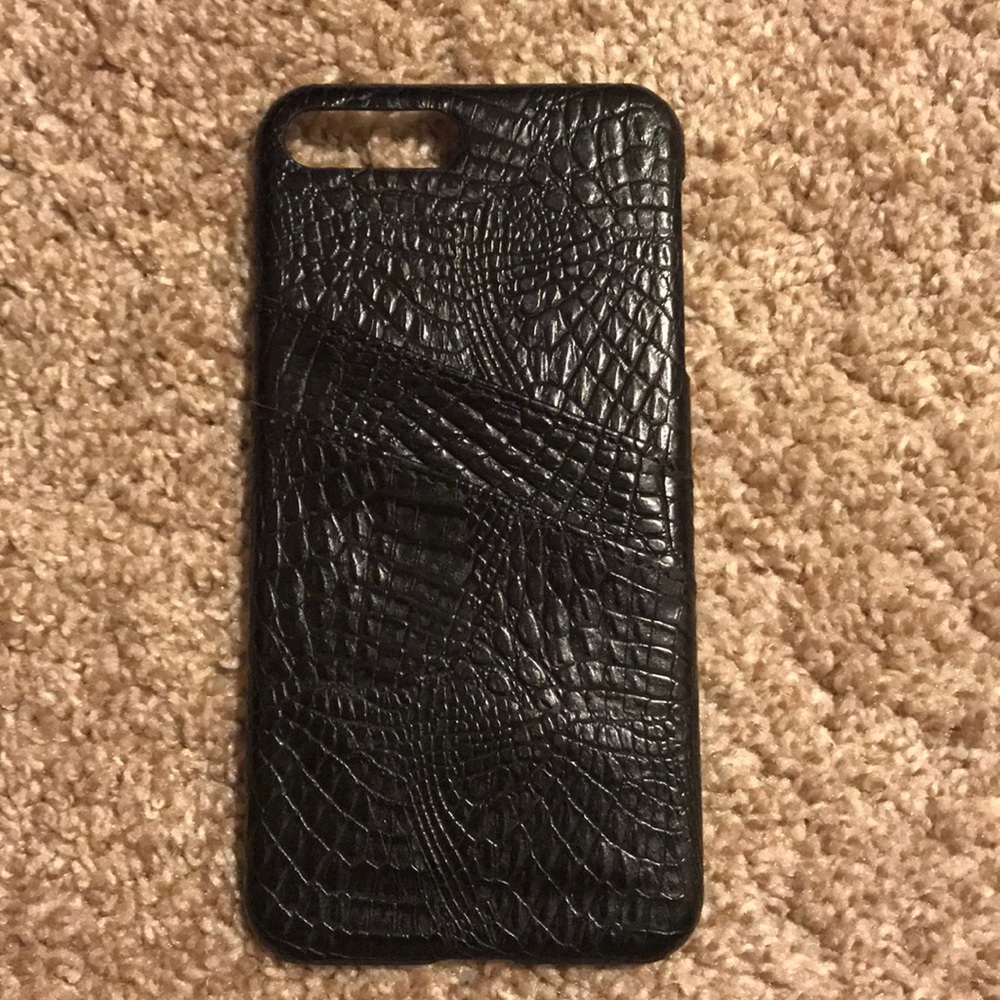 Faux leather wallet case